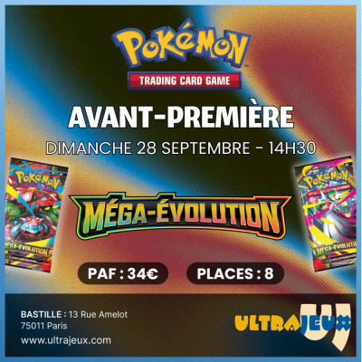 Evnements Pokmon Avant Premire Pokmon Mga volution - Dimanche 28 Septembre 14h30 - Bastille