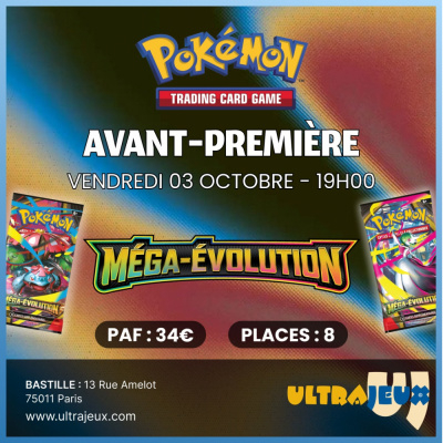 Evnements Pokmon Avant Premire Pokmon Mga volution -Vendredi 03 Octobre 19h00 - Bastille