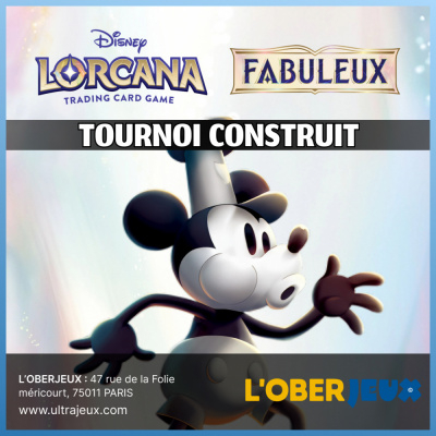 Evnements Lorcana Tournoi Construit Lorcana - Mercredi 17 Septembre 2025  19h30 - Oberkampf