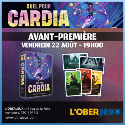 Evnements  Tournoi : Avant premire Cardia - Vendredi 22 Aout  19h - Oberkampf