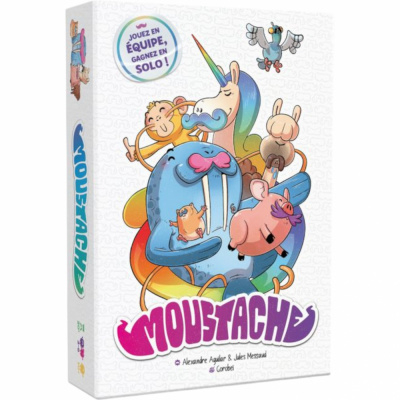 Jeu de Cartes en Famille Moustache