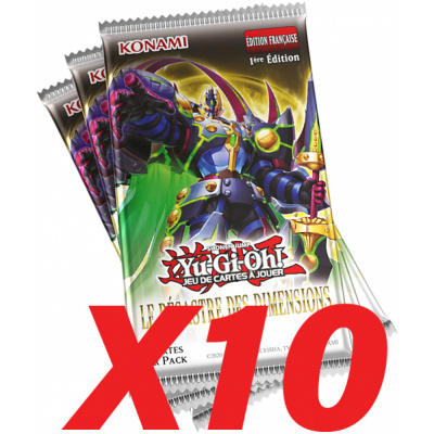 Booster Franais Yu-Gi-Oh! Le Dsastre des Dimensions - Lot de 10