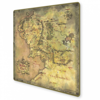 Tapis de Jeu  Tapis de Jeu Neoprene The Lord Of The Rings  - Plan de la Terre du Milieu