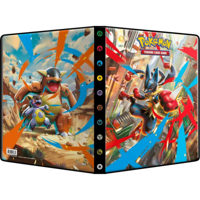 Portfolio A4 - 9 cases Pokmon Mga Evolution ME01 - Lucario & Kangourex - A4 - 14 pages de 9 cases (252 cartes recto-verso)