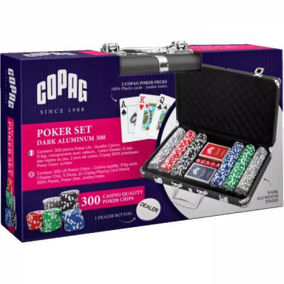 Ambiance  Poker - Mallette Premium Copag - 300 Jetons 11,5g marqus, 2 Jeux Copag Poker Plastic