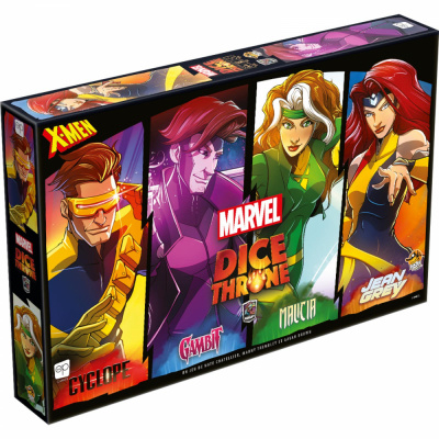 Jeu de Plateau Best-Seller Dice Throne Marvel - Cyclope, Gambit, Malicia, Jean Grey