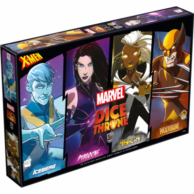Jeu de Plateau Best-Seller Dice Throne Marvel - Iceberg, Psylocke, Tornade, Wolverine