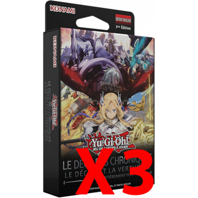Decks de Structure Yu-Gi-Oh! Le Deck des Chroniques : Le Dchu et la Vertueuse - Lot de 3