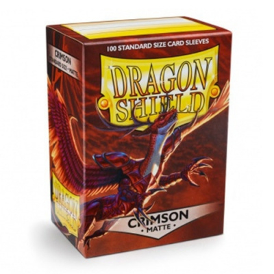 Protges Cartes Standard  Matte - Crimson Dragonshield (par 100)