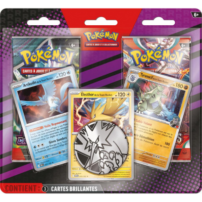 Duopack 2 Boosters Pokémon EV03/EV06 - Artikodin, Elector, Tyranocif de la team rocket