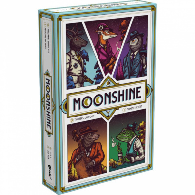 Jeu de Cartes en Famille Moonshine