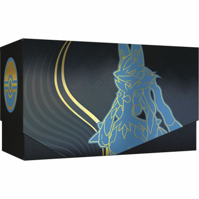 Boite Vide ETB Pokmon Deck Case Mga Evolution ME01 - Mga-Lucario + 4 Sparateurs