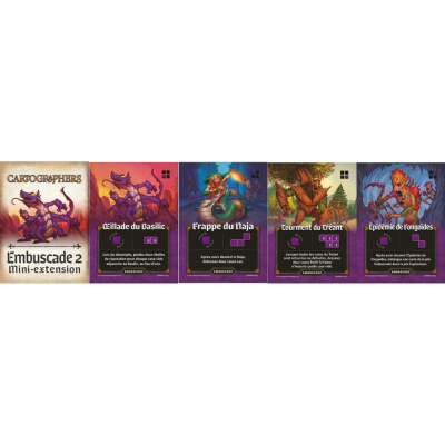 Rflxion Roll and write Cartographers - Mini extension : Embuscade 2