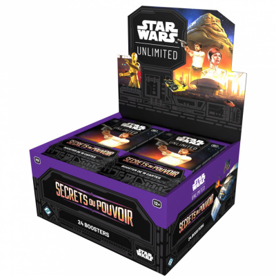 Boite de Boosters Franais Star Wars Unlimited Secrets du Pouvoir - Display de 24 Boosters