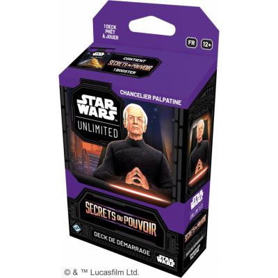 Deck de Demarrage Star Wars Unlimited Secrets du Pouvoir : Chancelier Palpatine