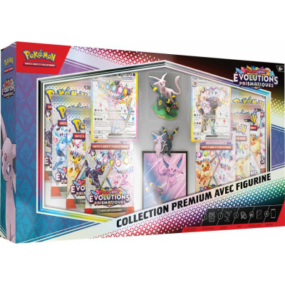 Coffret 11 Boosters Pokmon EV8.5 Ecarlate et Violet - Evolutions Prismatiques - Collection Premium avec Figurine : Noctali