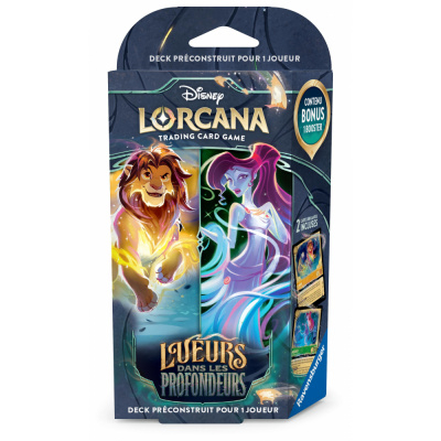 Deck de Demarrage Lorcana Lueurs dans les Profondeurs : Simba et Megara