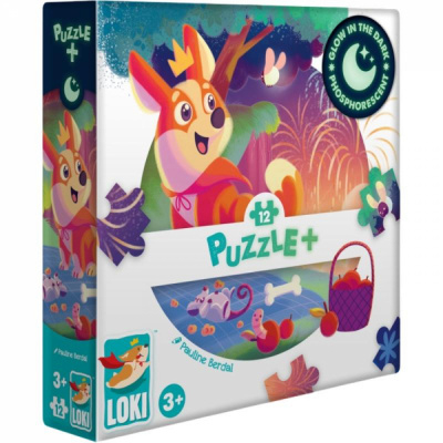 Rflxion Enfant Puzzle + : 12 pices - LOKI regarde le Feu d'Artifice