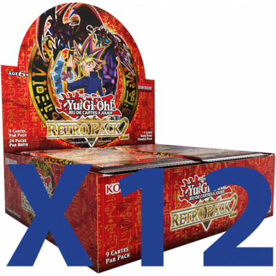 Boite de Boosters Franais Yu-Gi-Oh! Display de 24 Boosters - Retro Pack 2 - Carton de 12