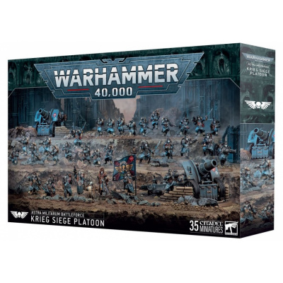 Figurine Warhammer 40.000 Warhammer 40.000 - Astra Militarum Battleforce : Peloton de Sige de Krieg (Krieg Siege Platoon)