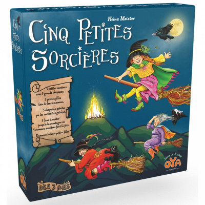 Jeu de Cartes en Famille Cinq Petites Sorcires