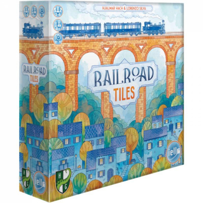 Jeu de Plateau en Famille Railroad Tiles