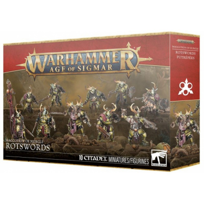 Figurine Warhammer Age of Sigmar Warhammer Age of Sigmar - Maggotkin of Nurgle : Putr�p�es (Rotswords)