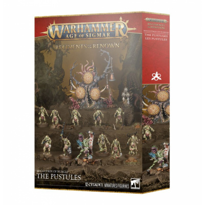 Figurine Warhammer Age of Sigmar Warhammer Age of Sigmar - Maggotkin of Nurgle : R�giments de Renom Les Pustules (The Pustules)