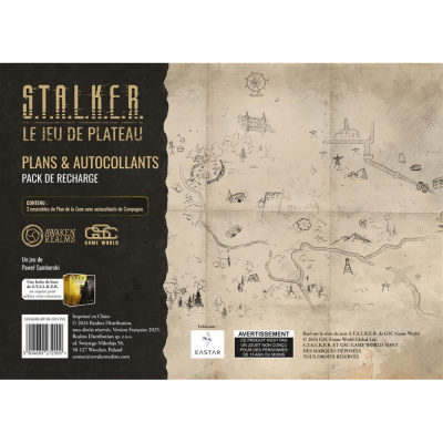 Jeu de Plateau Expert Stalker - (Maps & Stickers) Plans & Autocollants