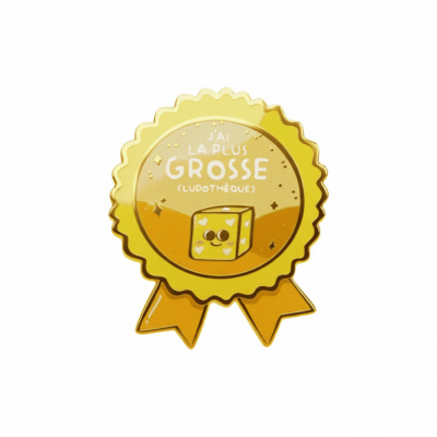   Pin's �maill� M�daille : La plus grosse Ludoth�que