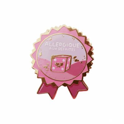   Pin's �maill� M�daille : Mauvais perdant