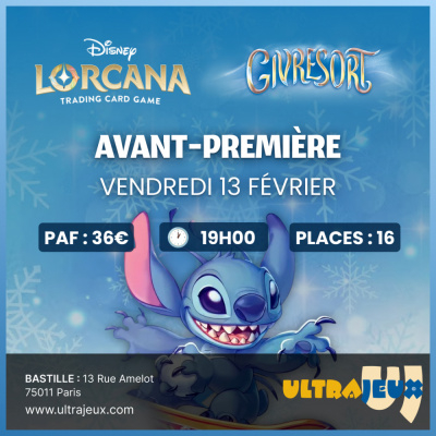 Ev�nements Lorcana Tournoi d'Avant-Premi�re - Lorcana - Givresort - Vendredi 13 F�vrier 2026 � 19h00 - Bastille