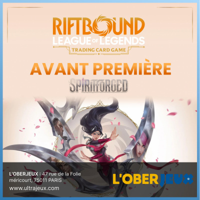 Ev�nements Riftbound Pr�-Rift Event Spiritforged Oberkampf - Mercredi 11 F�vrier 19h00