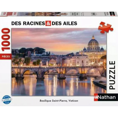 Bas� sur votre Logique R�flexion Nathan - Puzzle 1000 pi�ces - Collection Des Racines et des Ailes : Basilique Saint Pierre, Vatican