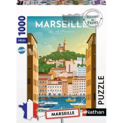 Bas� sur votre Logique R�flexion Nathan - Puzzle 1000 pi�ces - Collection R�gions de France : Marseille