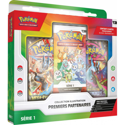 Coffret 3 Boosters Pok�mon Collection Illustration Premiers Partenaires - S�rie 1