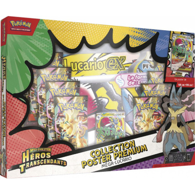 Coffret 10 Boosters Pok�mon ME2.5 : M�ga-�volution - H�ros Transcendants - Collection Poster Premium : M�ga-Lucario