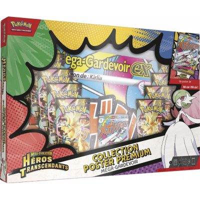 Coffret 10 Boosters Pok�mon ME2.5 : M�ga-�volution - H�ros Transcendants - Collection Poster Premium : M�ga-Gardevoir