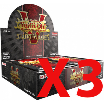 Boite de Boosters Fran�ais Yu-Gi-Oh! Display de 24 boosters - Collection Raret� 5 - Lot de 3