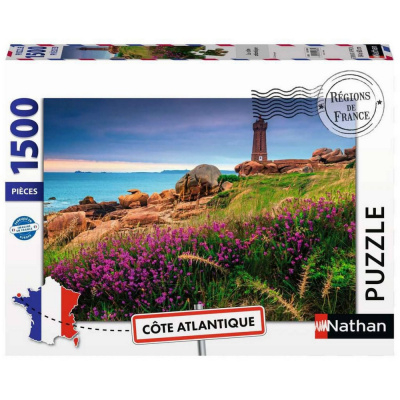 Bas� sur votre Logique R�flexion Nathan Puzzle - 1500 pi�ces - Collection R�gions de France : La c�te Atlantique