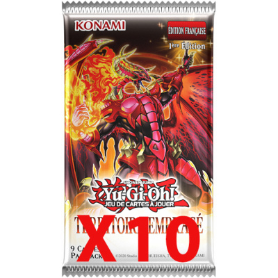 Booster Fran�ais Yu-Gi-Oh! Territoire Embras� - Lot de 10