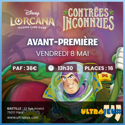 Ev�nements Lorcana Tournoi d'Avant-Premi�re - Lorcana - Contr�es Inconnues - Vendredi 8 Mai 2026 � 14h00 - Bastille