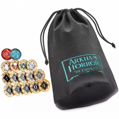 Deck-Building Initi� Horreur � Arkham - Chaos Tokens + Token Bag