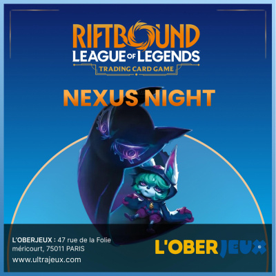 Ev�nements Riftbound Riftbound - Nexus Night - Mercredi 13 mai 2026 � 19h - Oberkampf