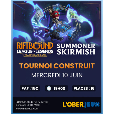 Ev�nements Riftbound Summoner Skirmish - Mercredi  10 Juin 2026 � 18h30 - Oberkampf