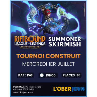 Ev�nements Riftbound Summoner Skirmish - Mercredi  1 Juillet 2026 � 18h30 - Oberkampf