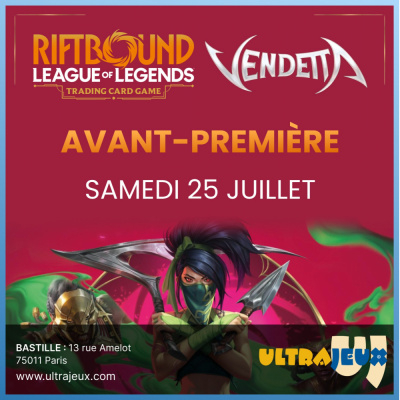Ev�nements Riftbound Pr�-Rift Event Vendetta Bastille - Samedi 25 Mai � 17h15