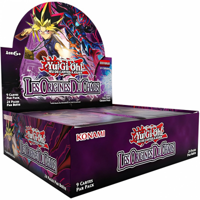 Boite de Boosters Fran�ais Yu-Gi-Oh! Display de 24 Boosters - Les Origines du Chaos