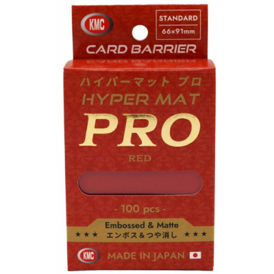 Prot�ges Cartes Standard  KMC - Hyper MAT PRO Red (par 100)