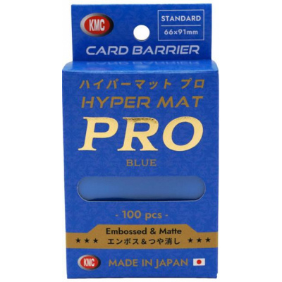 Prot�ges Cartes Standard  KMC - Hyper MAT PRO Blue (par 100)